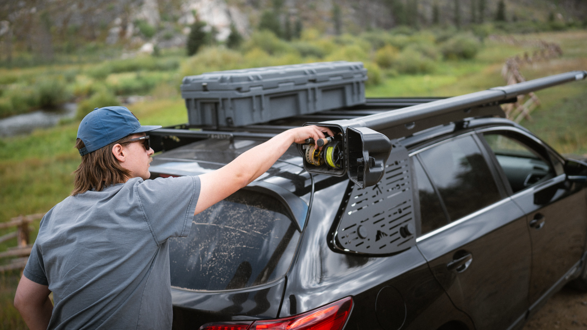 Fly Rod Mounts for Roofrack, River Smith River Quiver