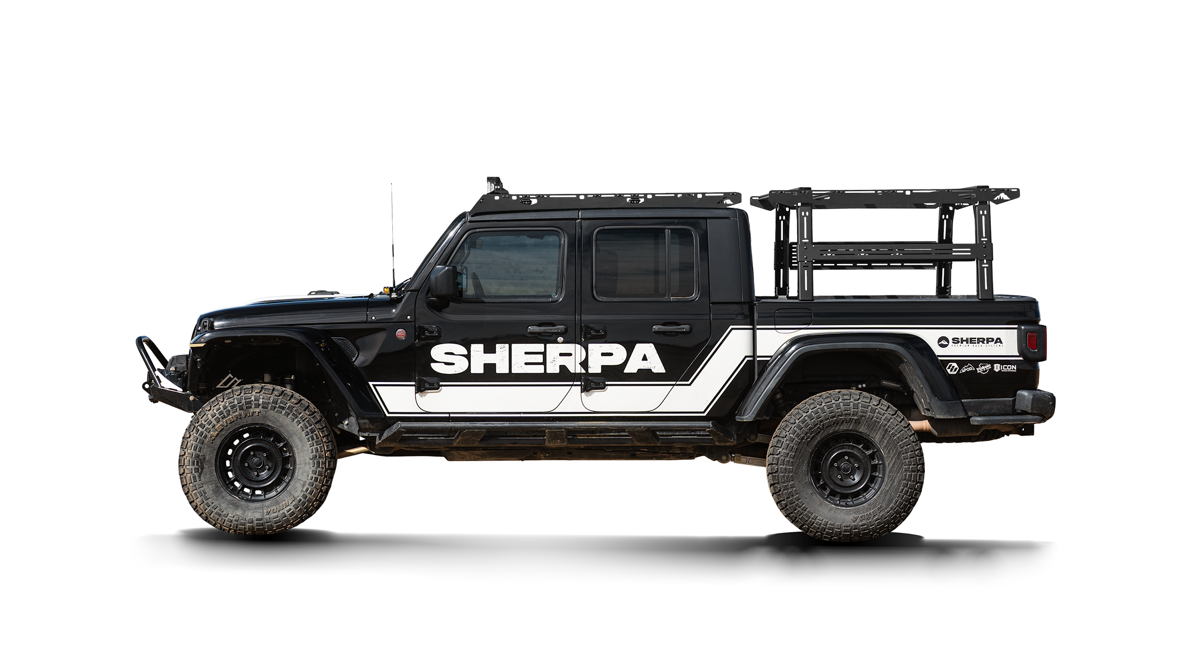 Jeep Gladiator Rack Height PAK System Bed Rack - Sherpa Equipment Company