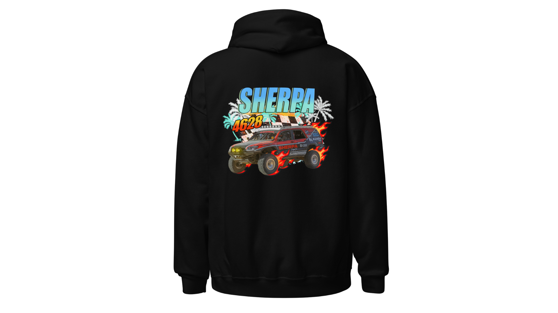 Sherpa Motorsports Retro Flames Hoodie - Sherpa Equipment Company