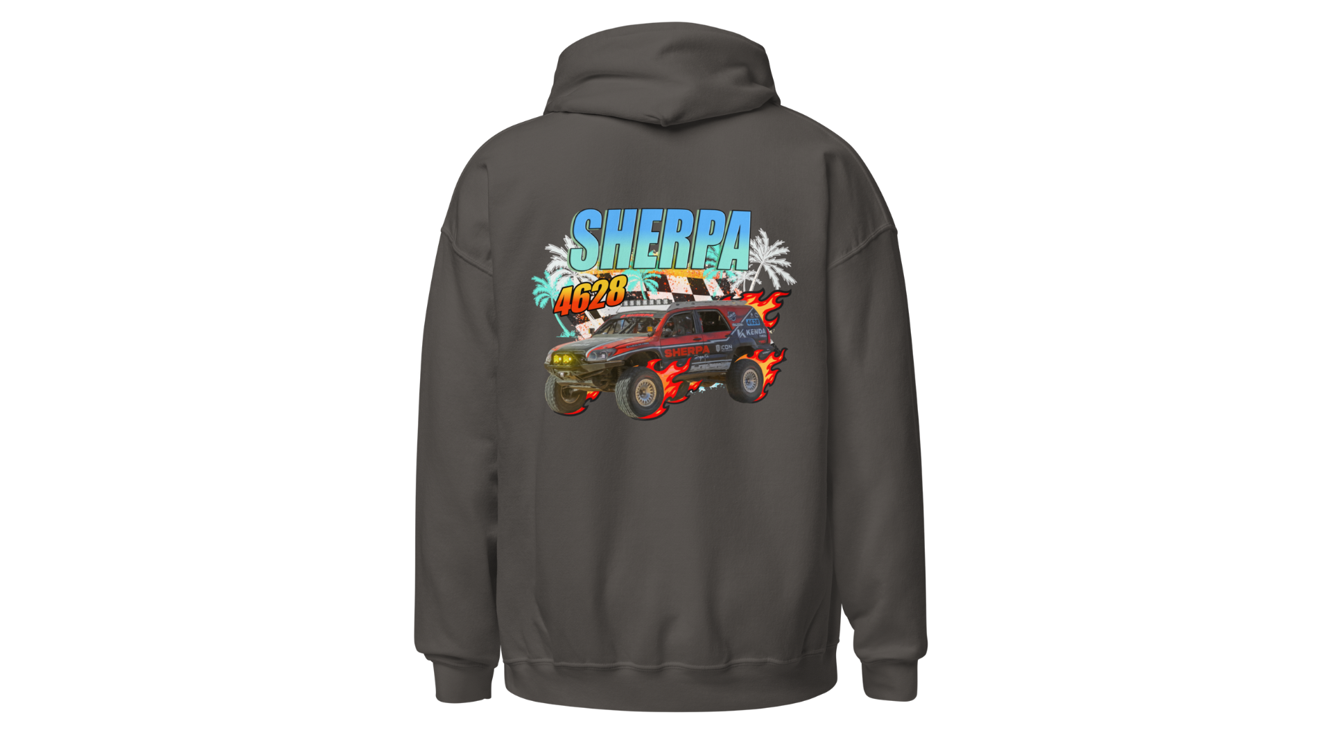 Sherpa Motorsports Retro Flames Hoodie - Sherpa Equipment Company
