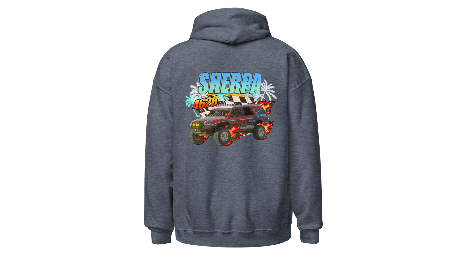 Sherpa Motorsports Retro Flames Hoodie - Sherpa Equipment Company