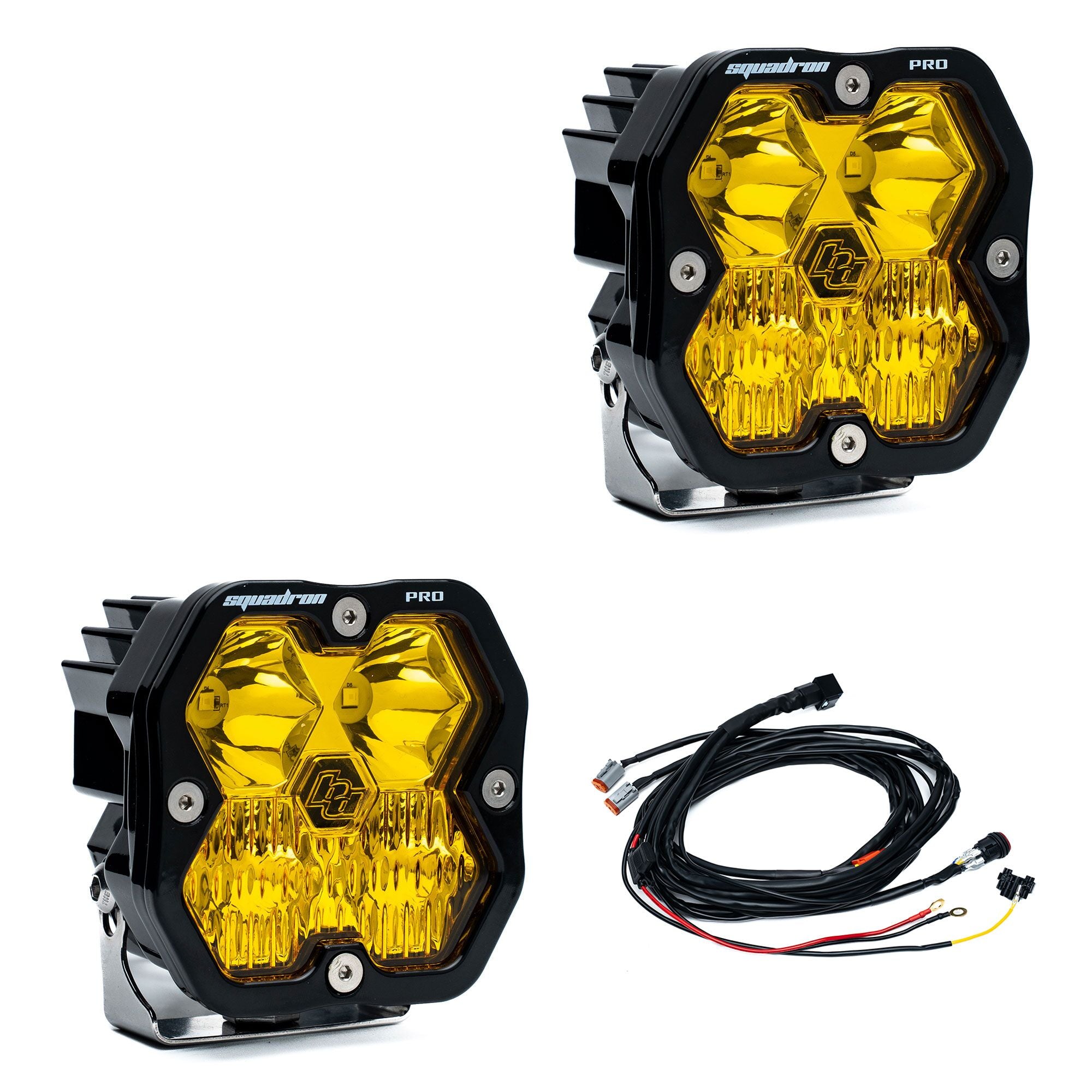 Baja Designs Squadron 2.0 Square LED Pods (Pair w/ Harness) - Sherpa Equipment Company