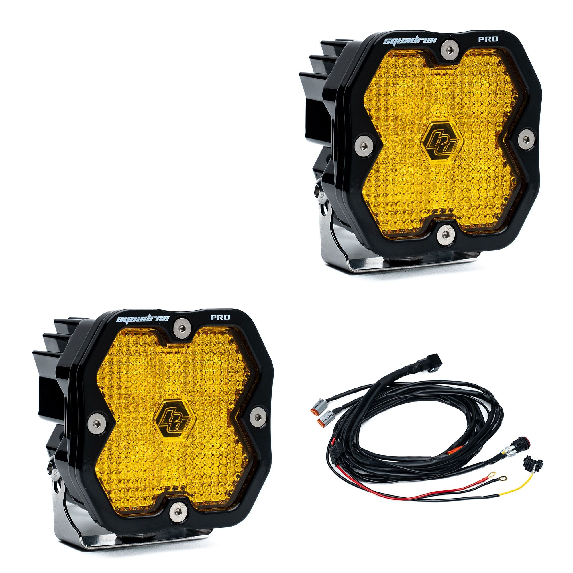 Baja Designs Squadron 2.0 Square LED Pods (Pair w/ Harness) - Sherpa Equipment Company