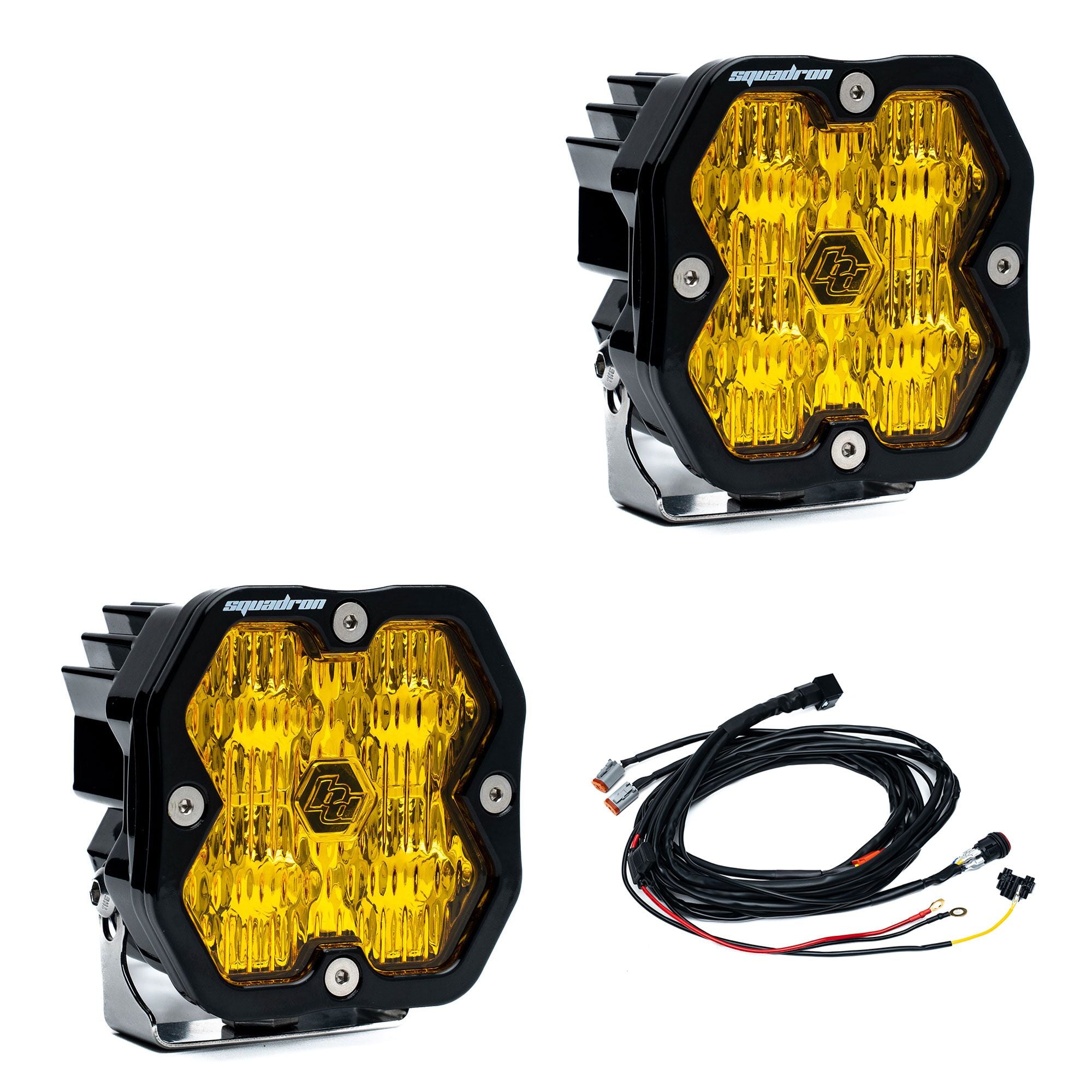 Baja Designs Squadron 2.0 Square LED Pods (Pair w/ Harness) - Sherpa Equipment Company