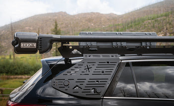 Accessories on a roof rack.