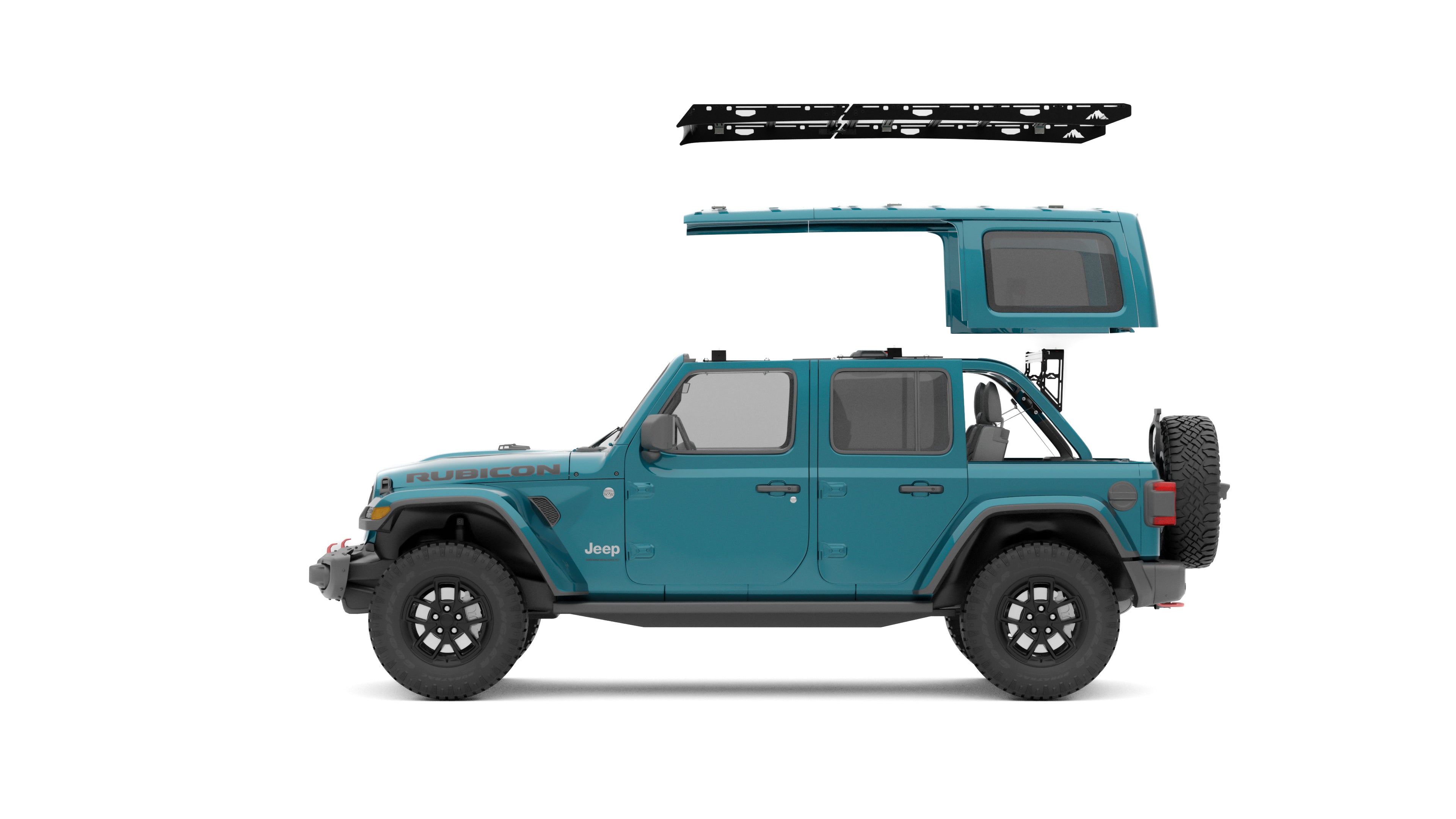 Quick Detach Jeep Roof Rack