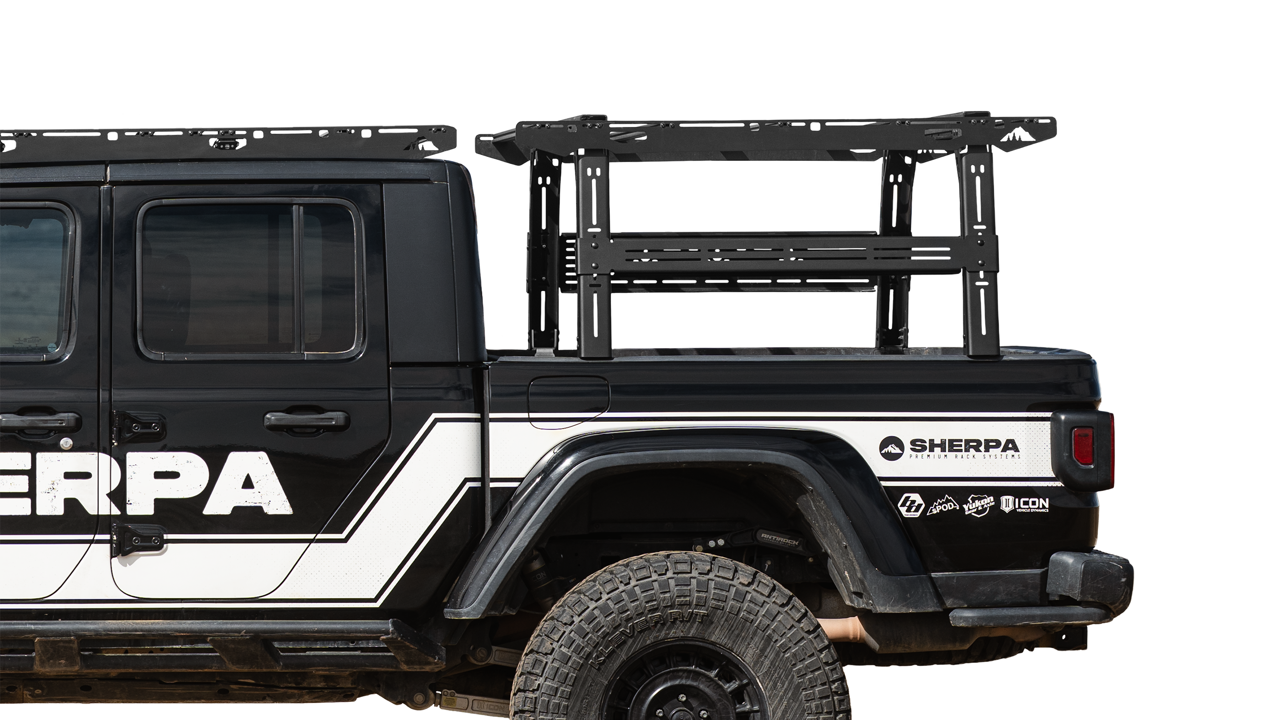 Jeep Gladiator Rack Height PAK System Bed Rack - Sherpa Equipment Company