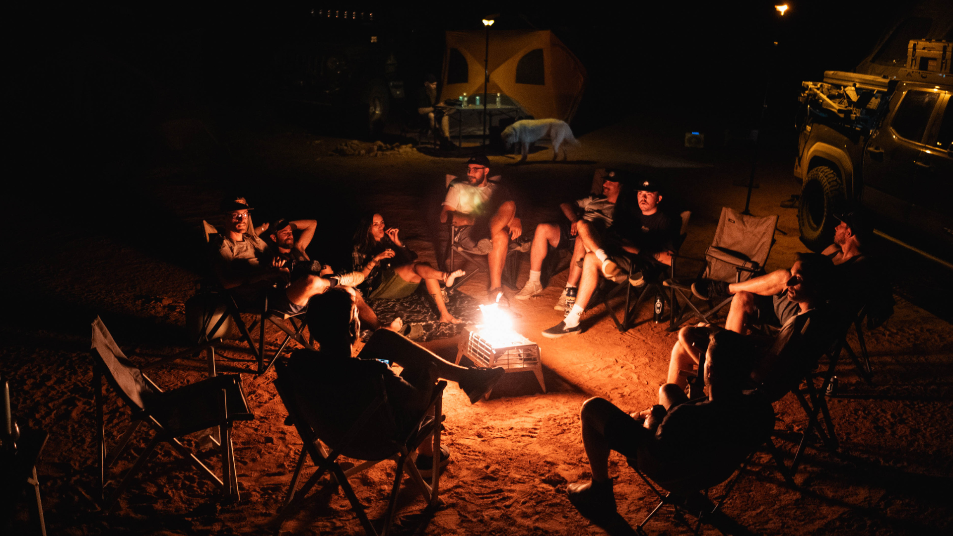 Propane Campfire, Howl R4, Sherpa