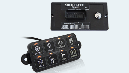 Switch-Pros SP-9100 Bezel Style 8-Switch Panel Power System