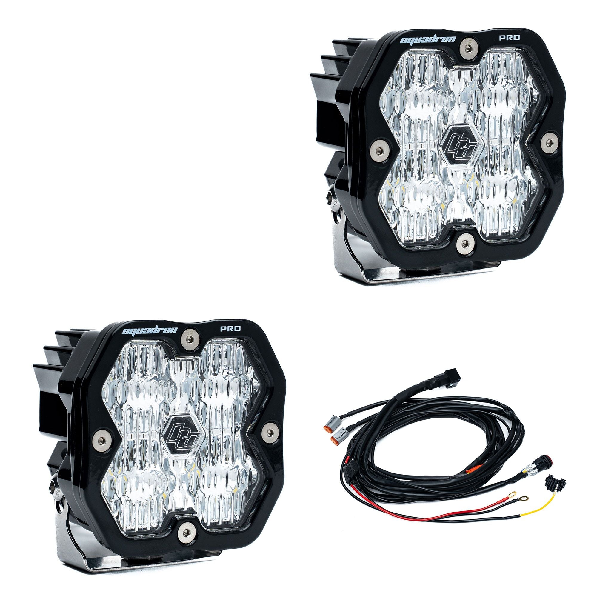 Baja Designs Squadron 2.0 Square LED Pods (Pair w/ Harness) - Sherpa Equipment Company