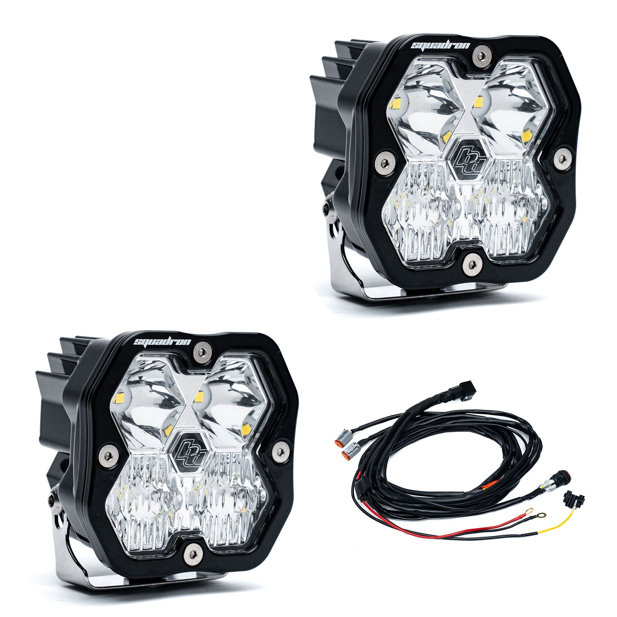 Baja Designs Squadron 2.0 Square LED Pods (Pair w/ Harness) - Sherpa Equipment Company